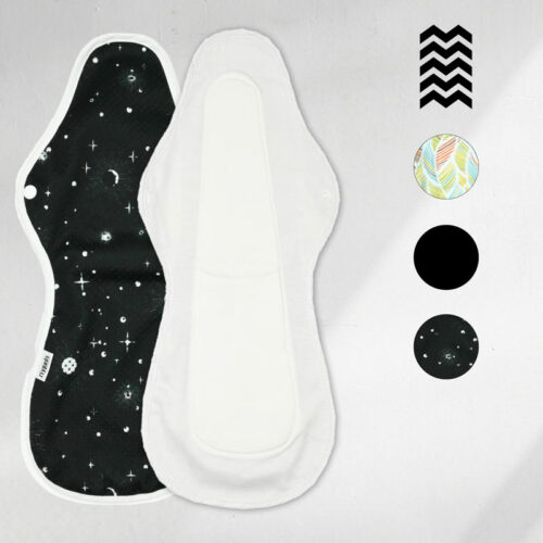 1 serviette hygiénique lavable (Gamme XL) – Flux abondant – Coloris au choix