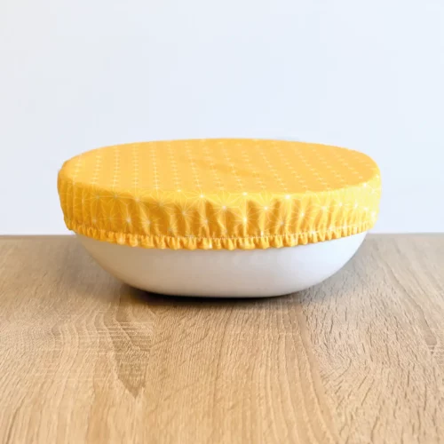 2 Couvre saladier – Charlotte, couvre plat en tissu 18 à 24 cm (M)