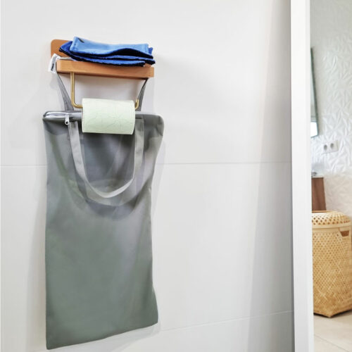 Papier toilette lavable – kit je découvre – 10 rectangles + 1 sac