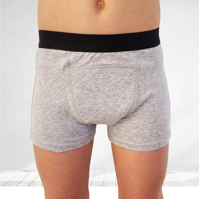 1 boxer / culotte d'apprentissage propreté, 3 à 8 ans – Gris