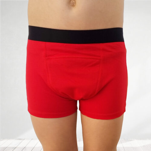 1 boxer / culotte d’apprentissage propreté | 3 à 8 ans – Rouge noir