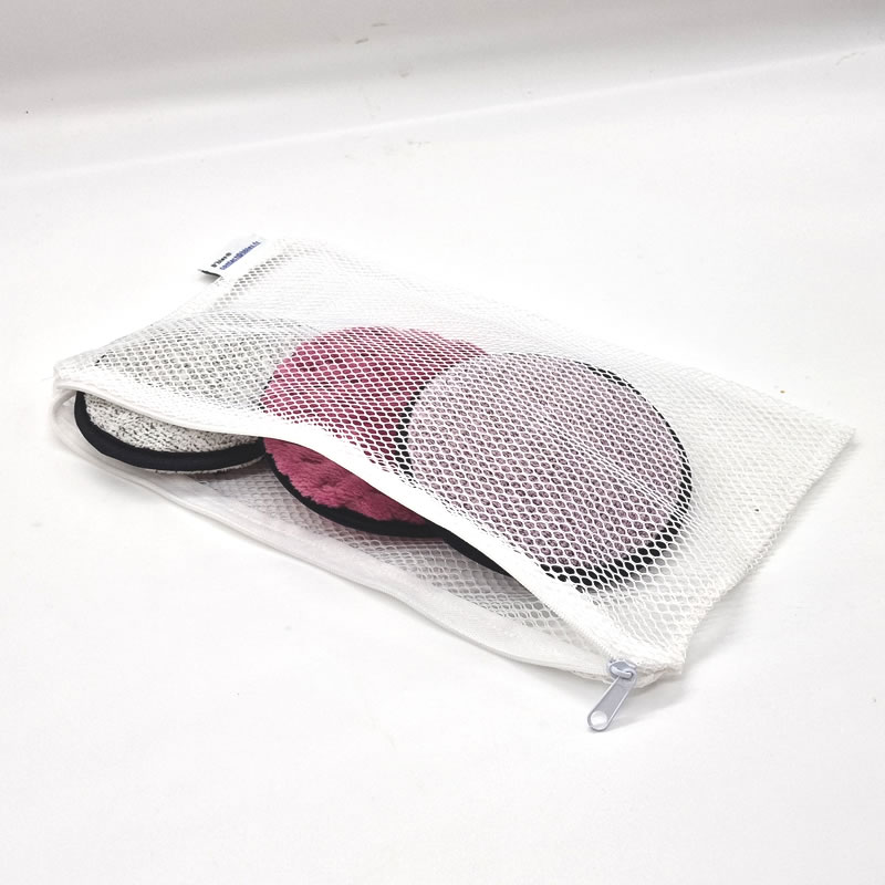 1 filet de lavage zippé - filet à linge pour lingettes, serviettes