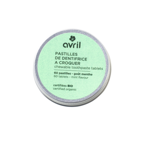 Dentifrice à croquer – 60 pastilles – AVRIL