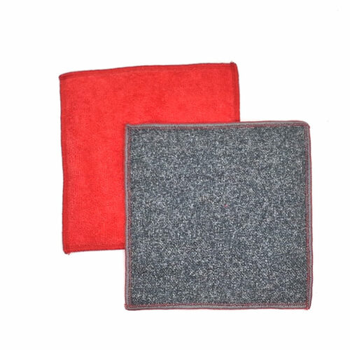 Éponge plate lavable grattante – Rouge