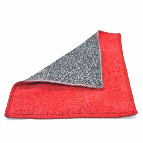 Éponge plate lavable grattante – Rouge