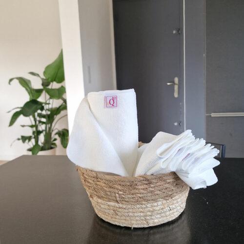 Lot de 40 feuilles essuie-tout lavables en microfibre