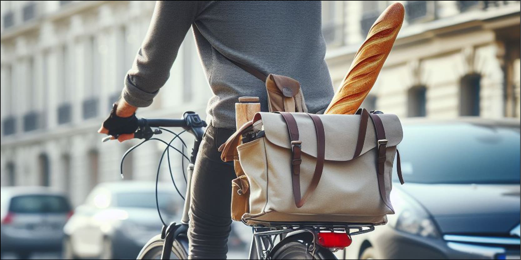 Je vais à la boulangerie en vélo… comment transporter sa baguette ?
