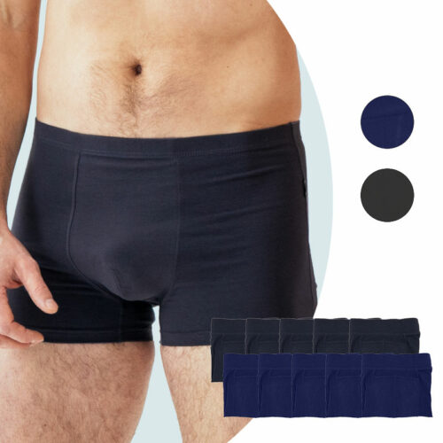 10 boxers absorbants étanches lavables homme – Fuite urinaire