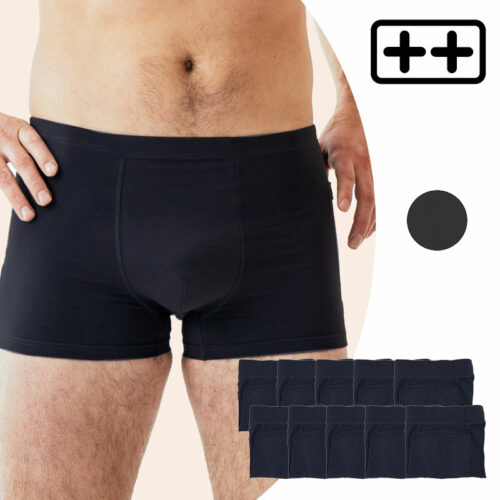 10 boxers absorbants lavables homme ULTRA ++  Fuites moyennes