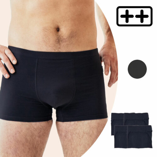 4 boxers absorbants lavables homme ULTRA ++  Fuites moyennes