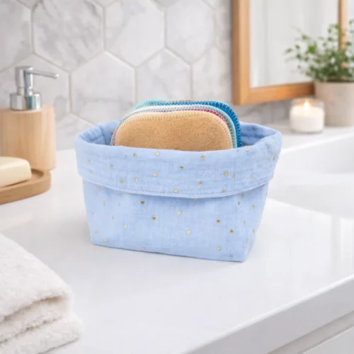 Panière taille S – Double gaze de coton