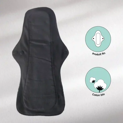 1 serviette hygiénique lavable (Gamme L) pour maternité, nuit