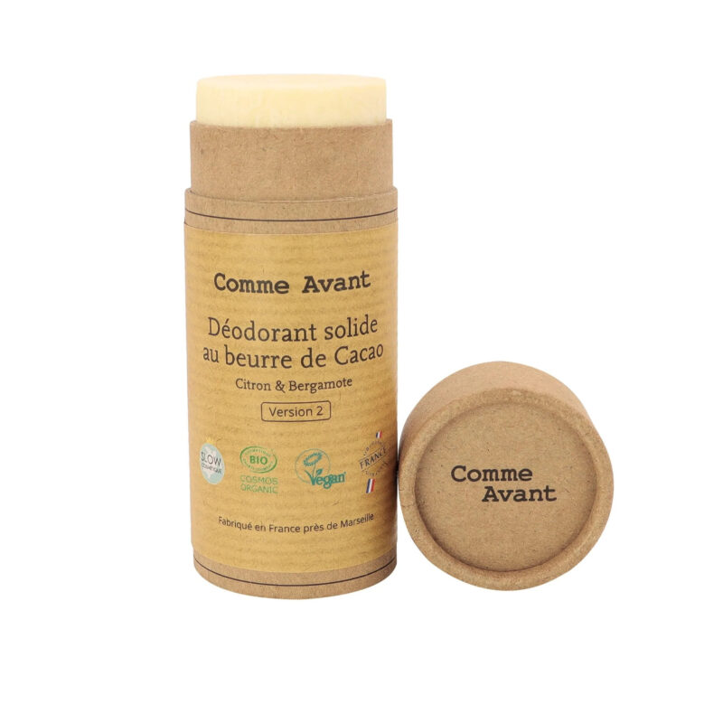 Déodorant solide Comme Avant au beurre de cacao - Citron bergamote – Image 3