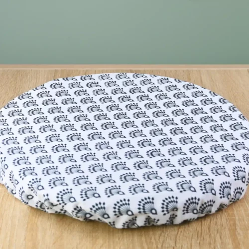 2 Couvre plat – plat à pizza, très grand saladier- couvre plat en tissu 30 à 38 cm (XL)