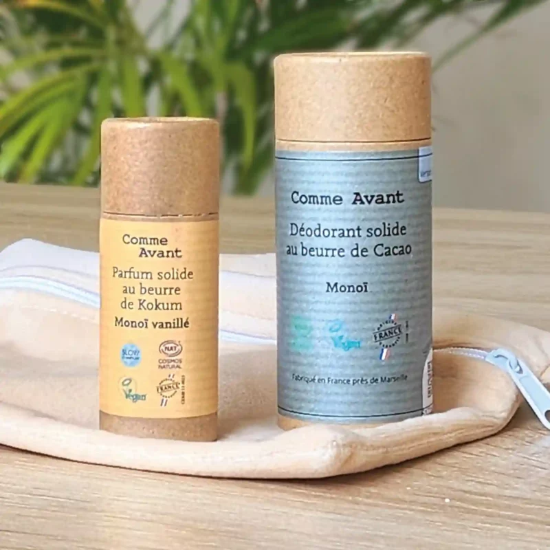 Le kit qui cocotte - parfum et déodorant solide + pochette