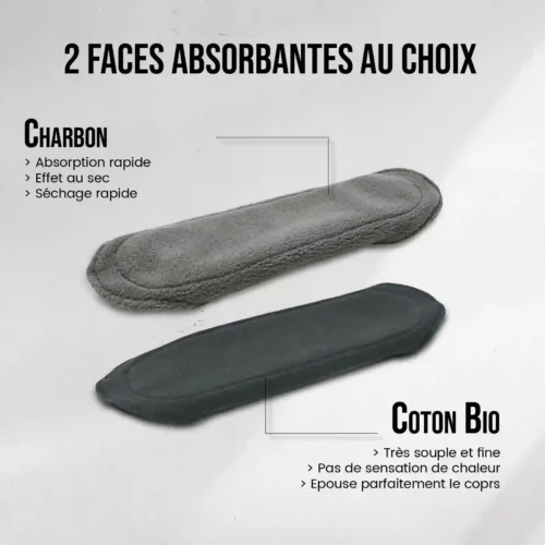 5 serviettes hygiéniques lavables  (Gamme M) – Flux moyen à fort