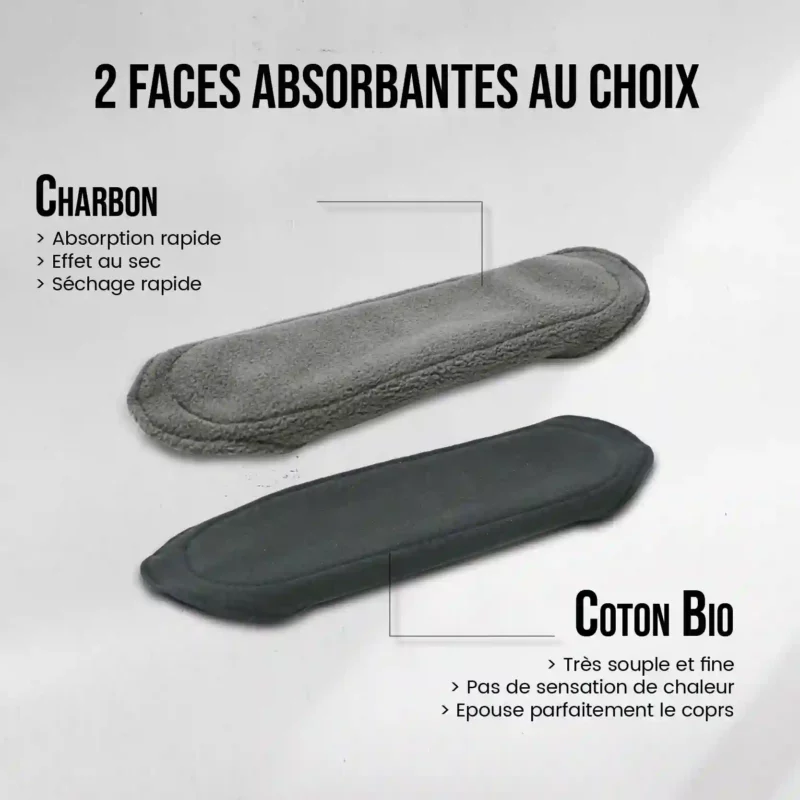 5 serviettes hygiéniques lavables (Gamme S) - Flux léger à moyen – Image 9