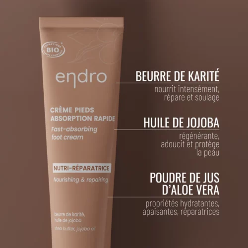 Crème Pieds – Nutri réparatrice – Endro Cosmétiques