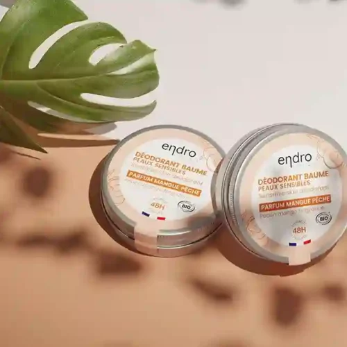 Déodorant Solide Format Voyage – Endro Cosmétiques – Parfum Pêche Mangue