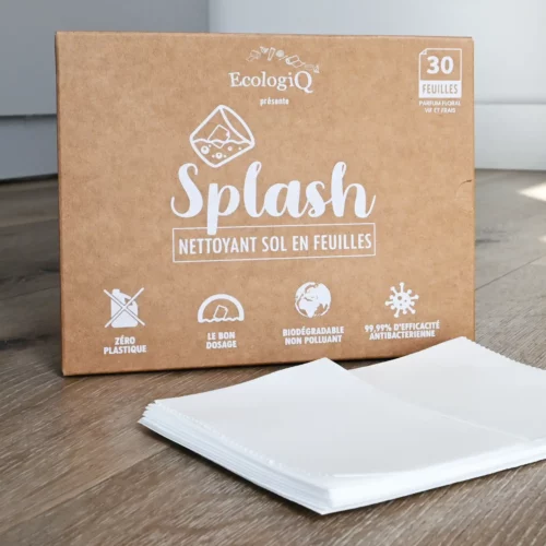 Nettoyant Sol bio en feuilles Splash – 30 feuilles (30 à 60 lavages)