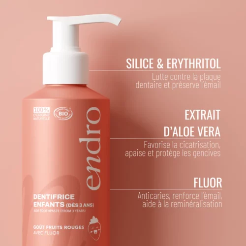 Dentifrice fluor Fraise-  Endro Cosmétiques