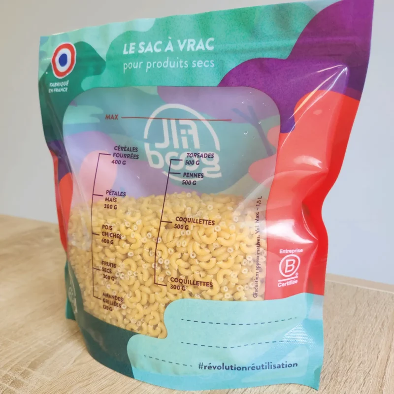 Lot de 3 sachets réutilisables Squiz – Une révolution pour consommer en vrac ! – Image 2