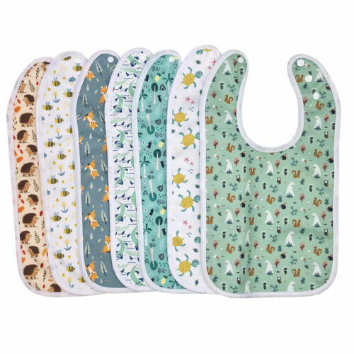 7 Bavoirs imperméables – coloris au choix