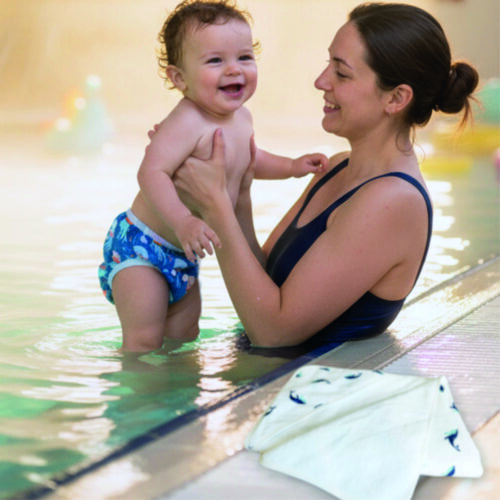 Cape de bain ultra épaisse et absorbante bébé 75×75 cm