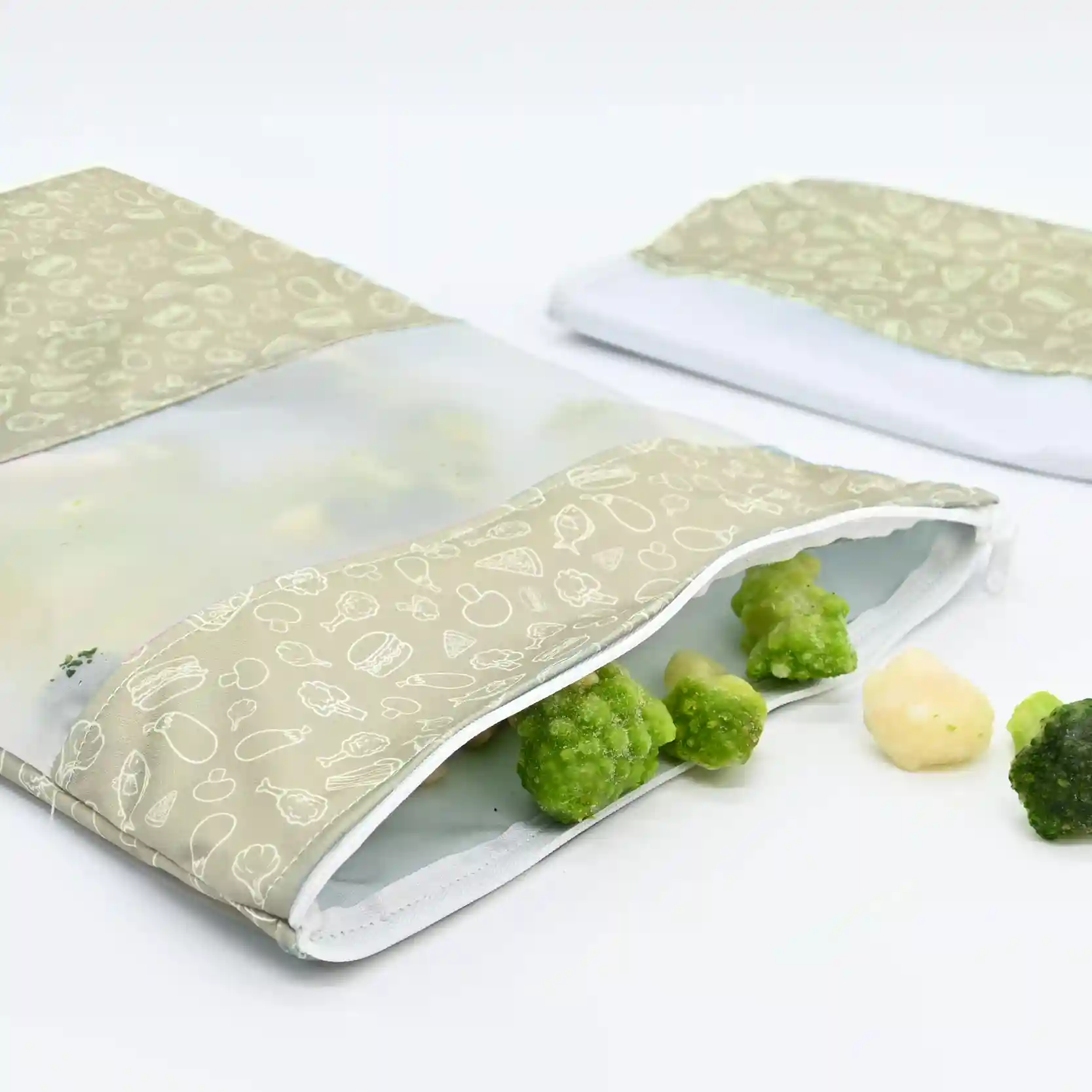 x2 sacs congélation réutilisables - Très grand format (XL) - Coloris au choix