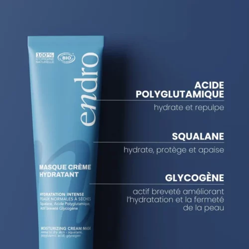 Masque crème hydratante – 75ml – Endro Cosmétique
