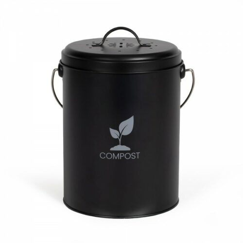 Seau à compost de cuisine 6L – LIVOO – Noir
